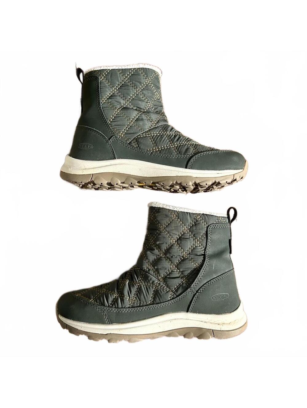 Keen Terradora II Olive Snow Waterproof Winter Ankle Lined Boots Womens Size 6.5
